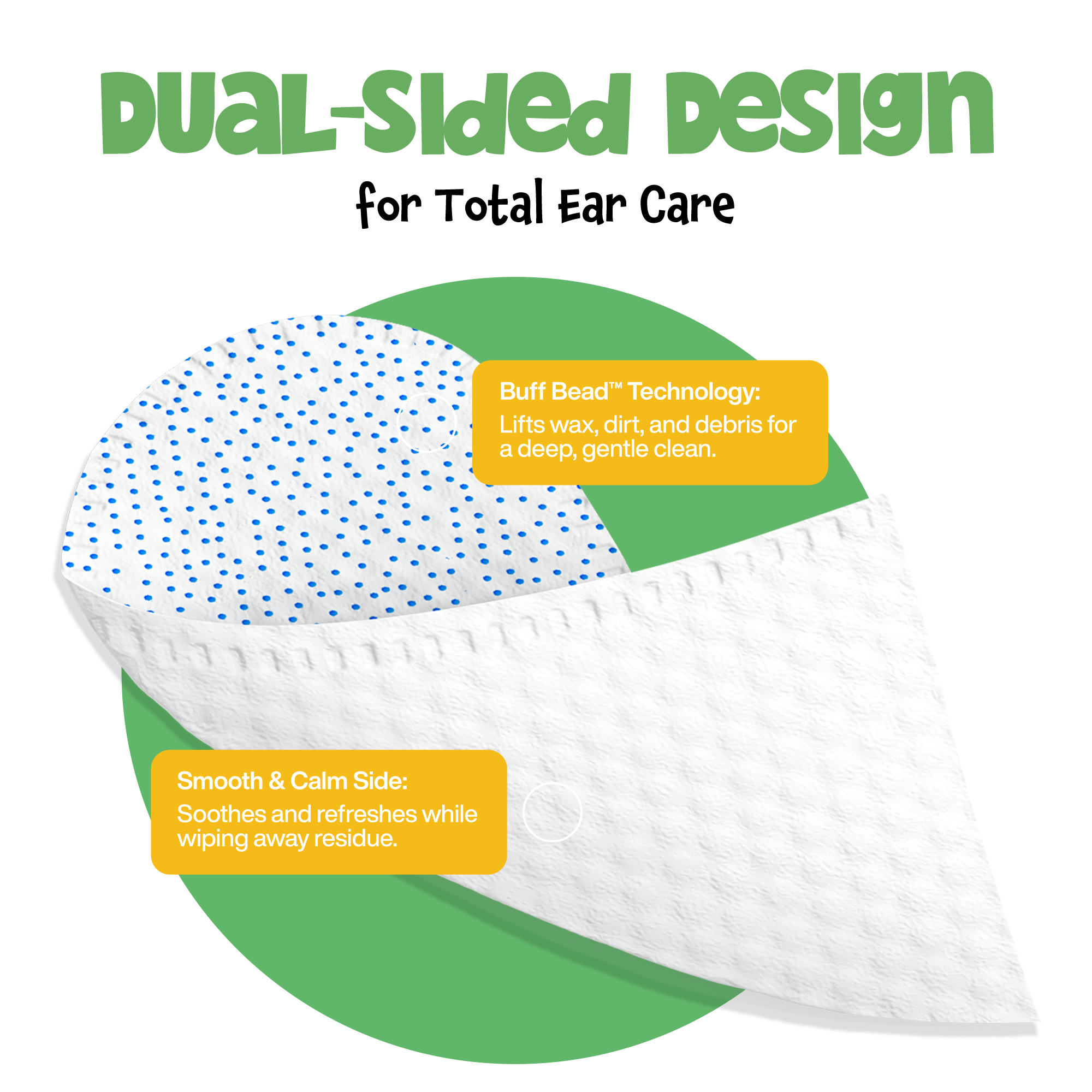 Roofus Dog Ear Wipes | Fragrance Free | 100ct