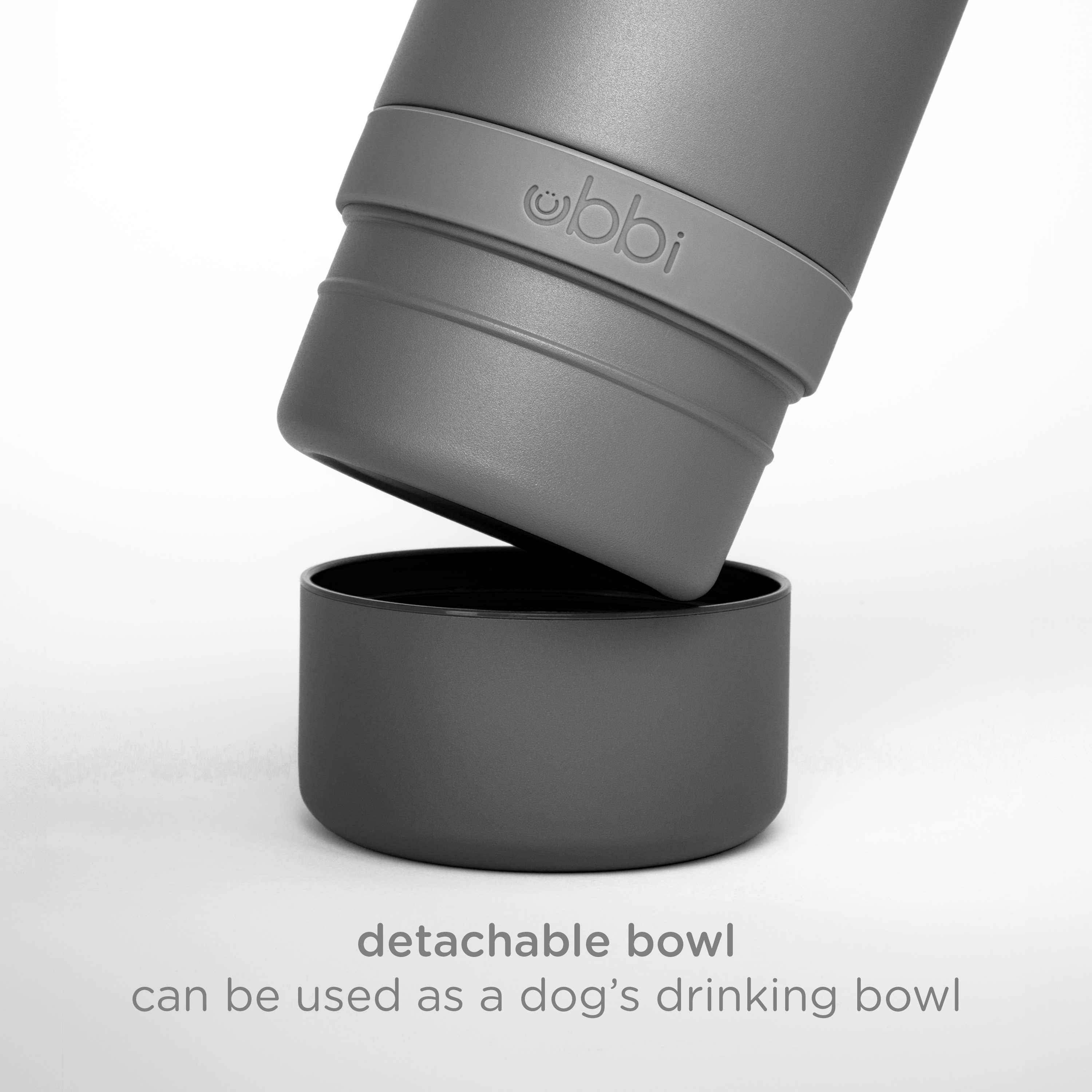 Charcoal Pup + Me Water Bottle