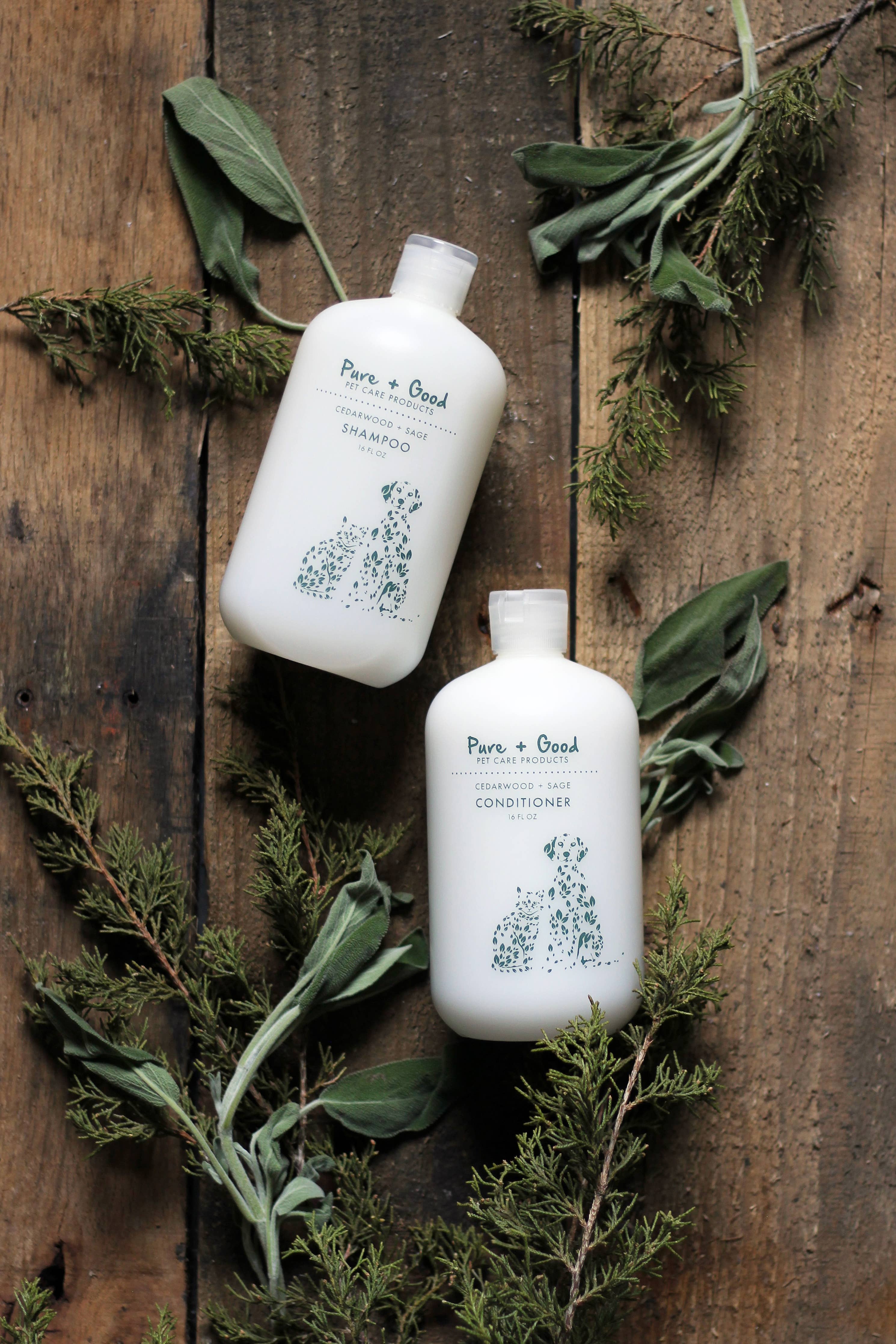 Dog & Cat Shampoo: Cedarwood + Sage