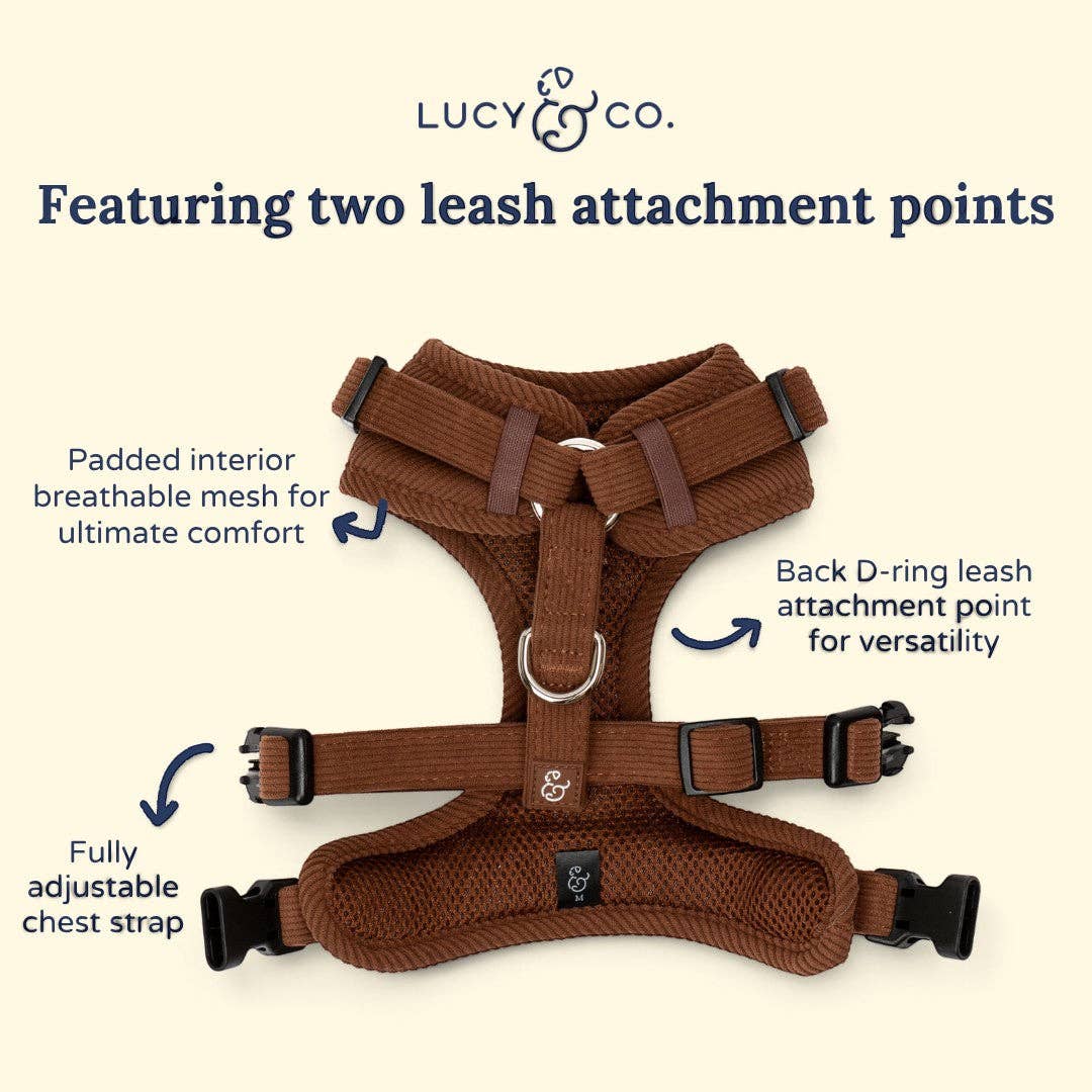 Woodland Wonder Corduroy No-Pull Harness