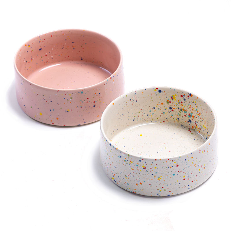 Festive Confetti Dog Bowl