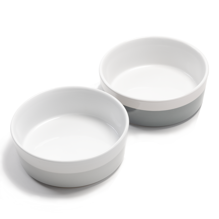 COLOR-BLOCKED STRIPED DIPPER BOWL