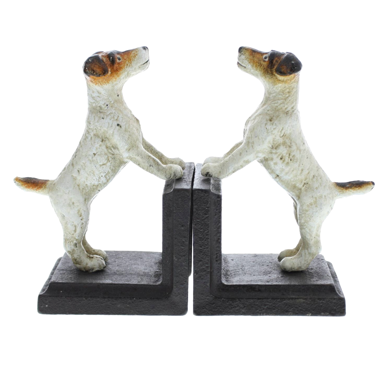 Jack Russell Cast Iron Bookends / Pair