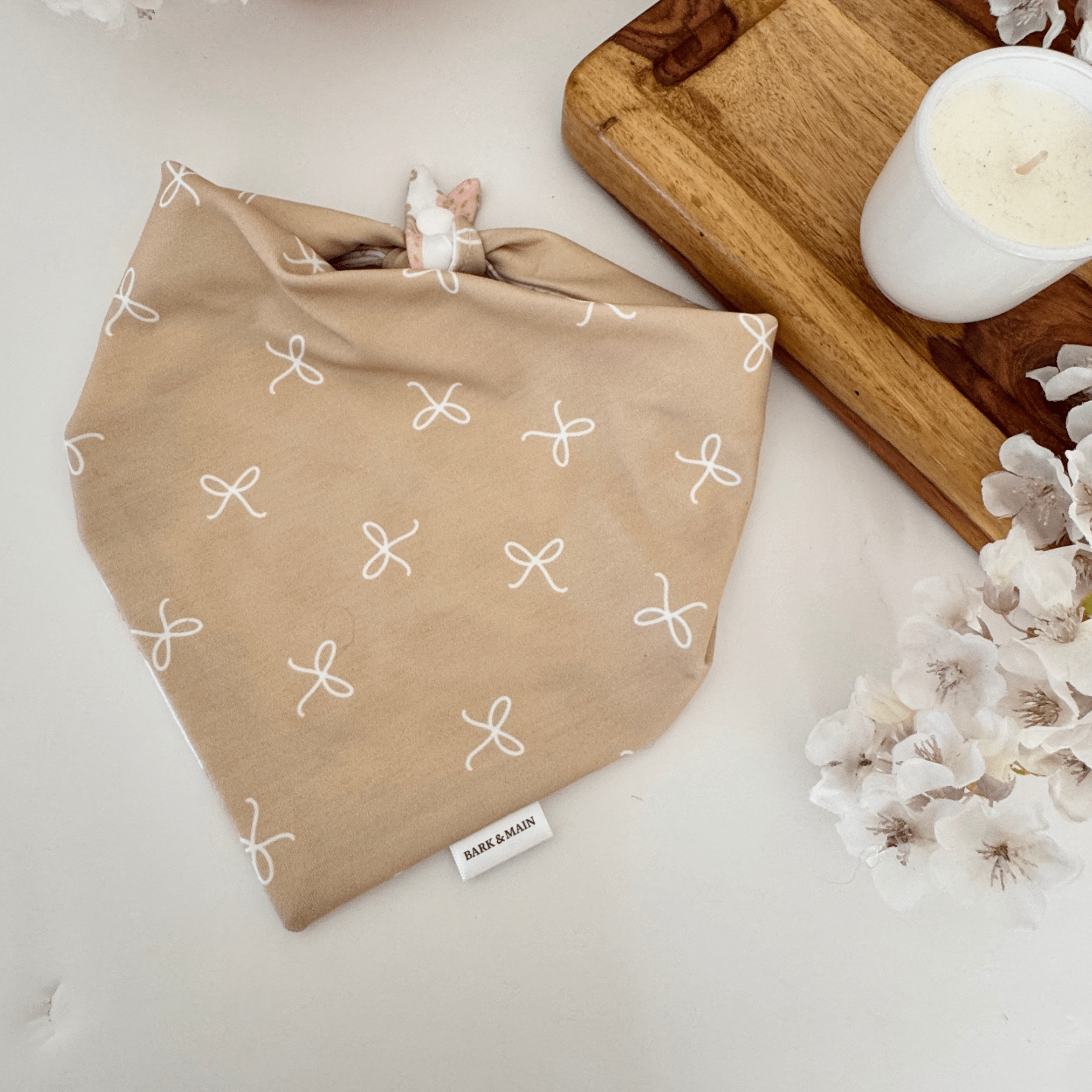 Berries & Bows Reversible Dog Bandana - THE BOXER