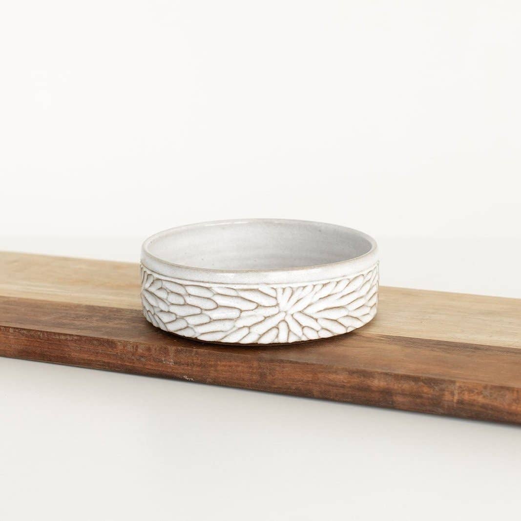 Carved Stoneware Bowl - THE BOXER