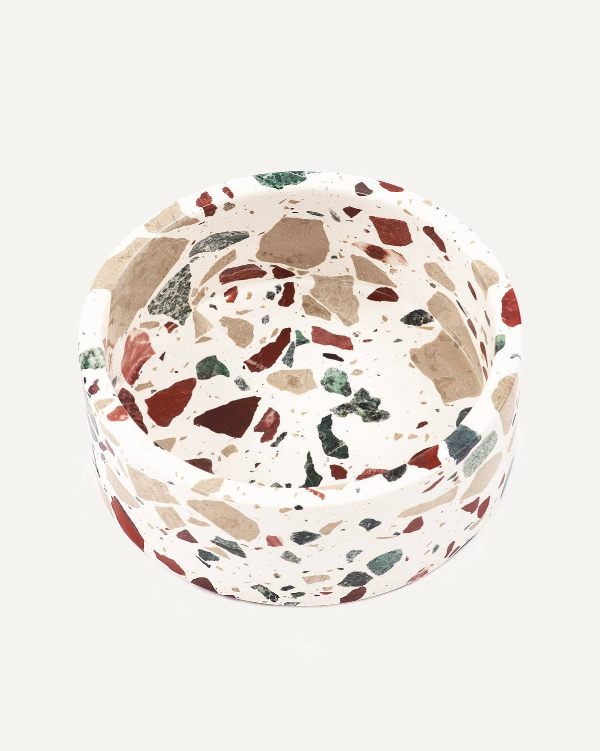 Terrazzo Marble Stone Dog Bowl