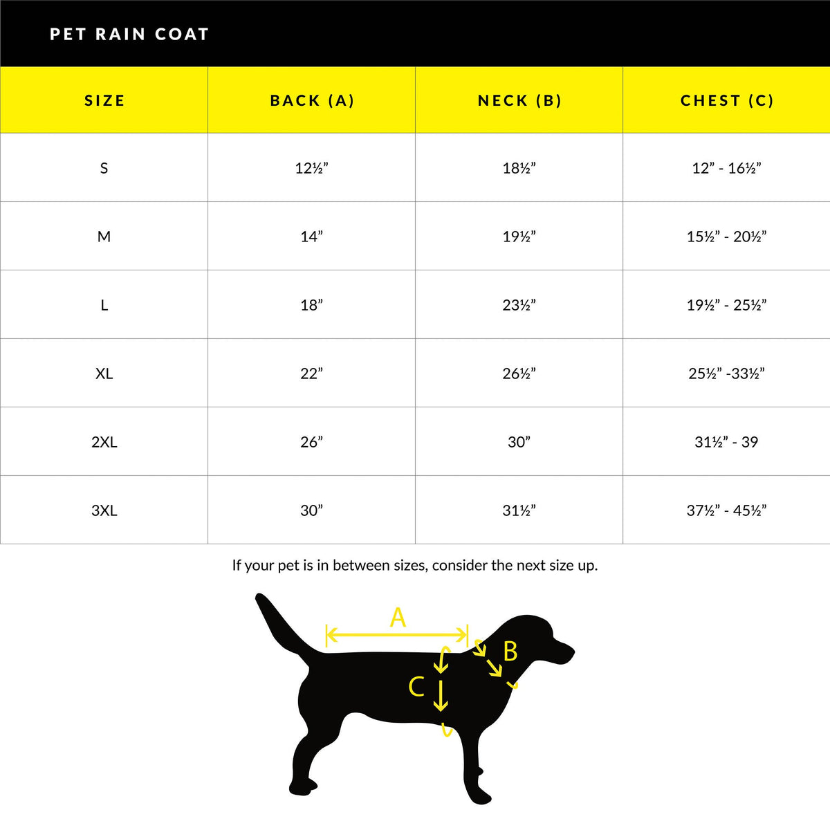 Body Glove Pet Rain Coat