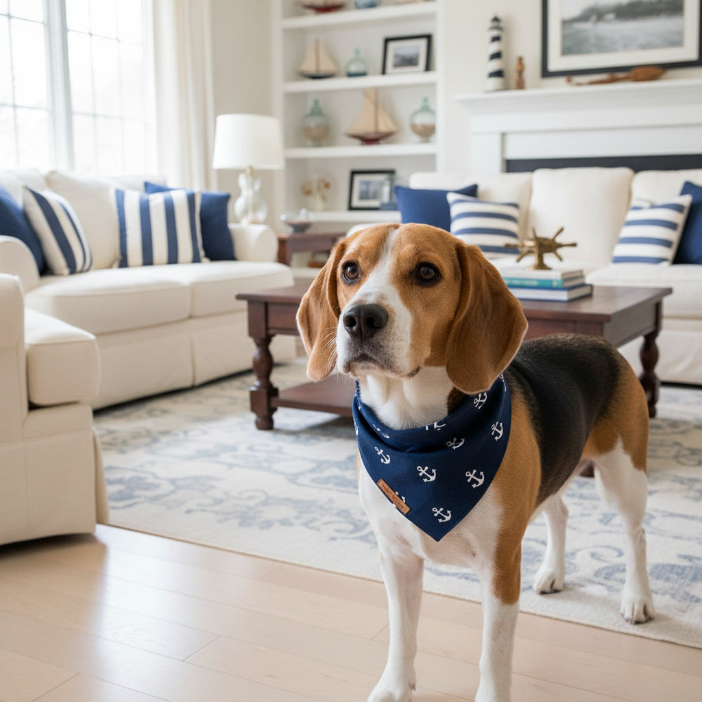 Lost at Sea Dog Bandana