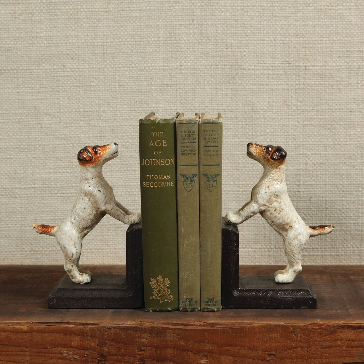 Jack Russell Cast Iron Bookends - THE BOXER