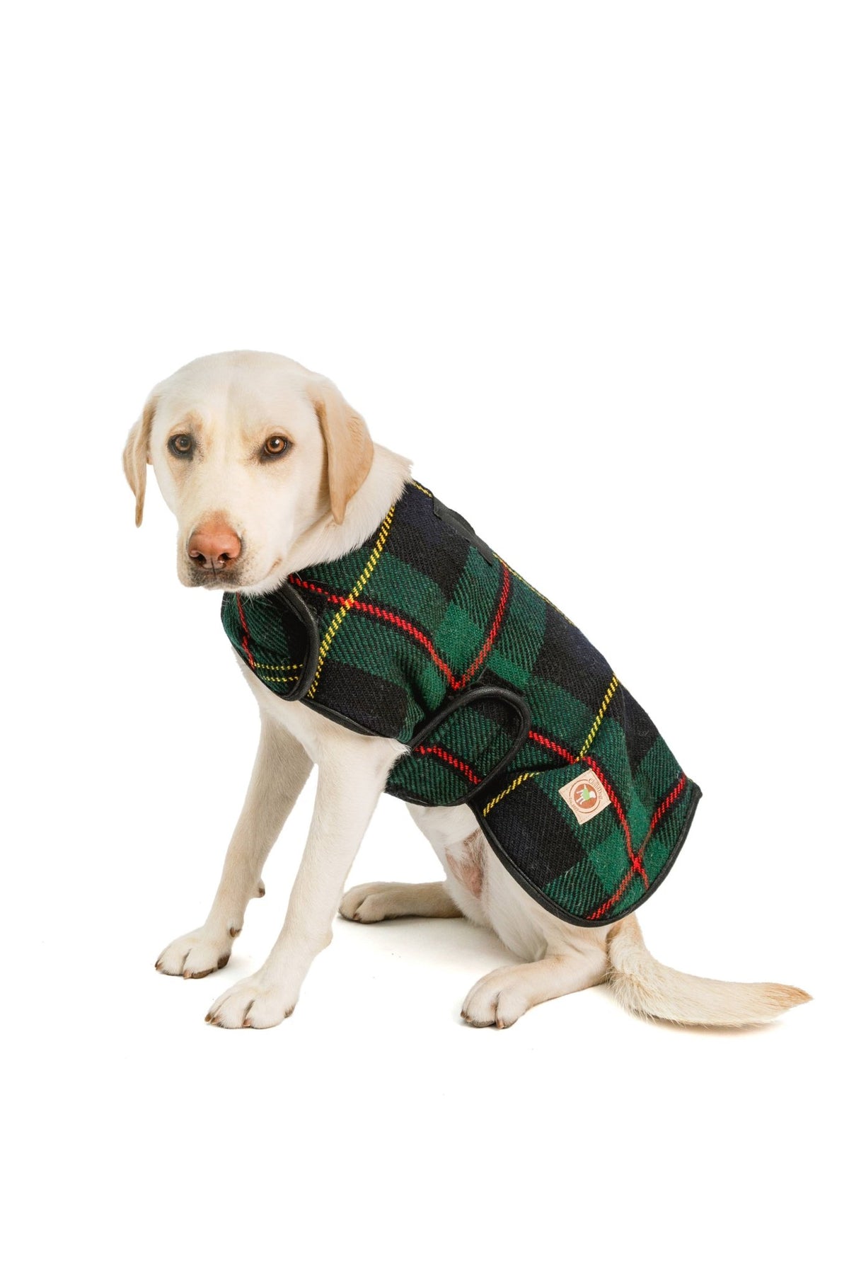 Navy and Green Tartan Blanket Coat - THE BOXER