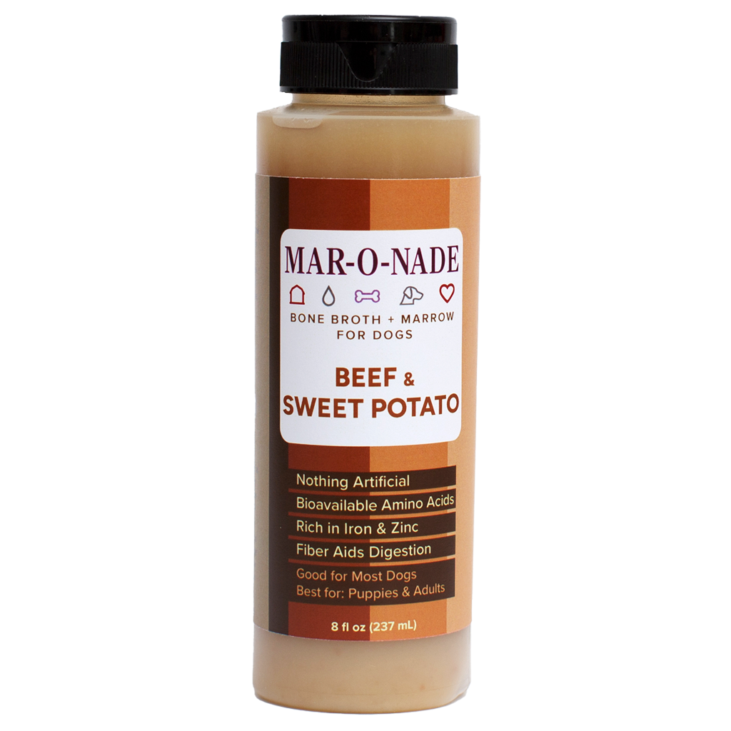 Beef &amp; Sweet Potato Bone Broth + Marrow for Dogs