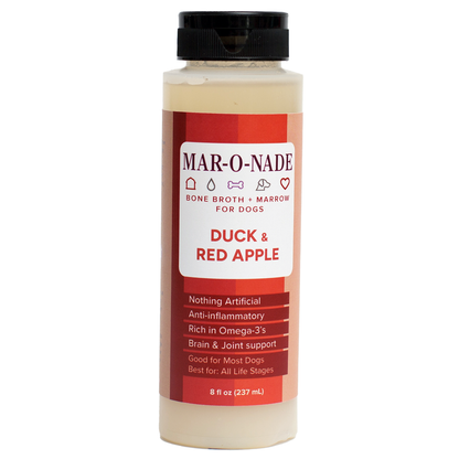 Duck &amp; Red Apple Bone Broth + Marrow for Dogs 8 oz