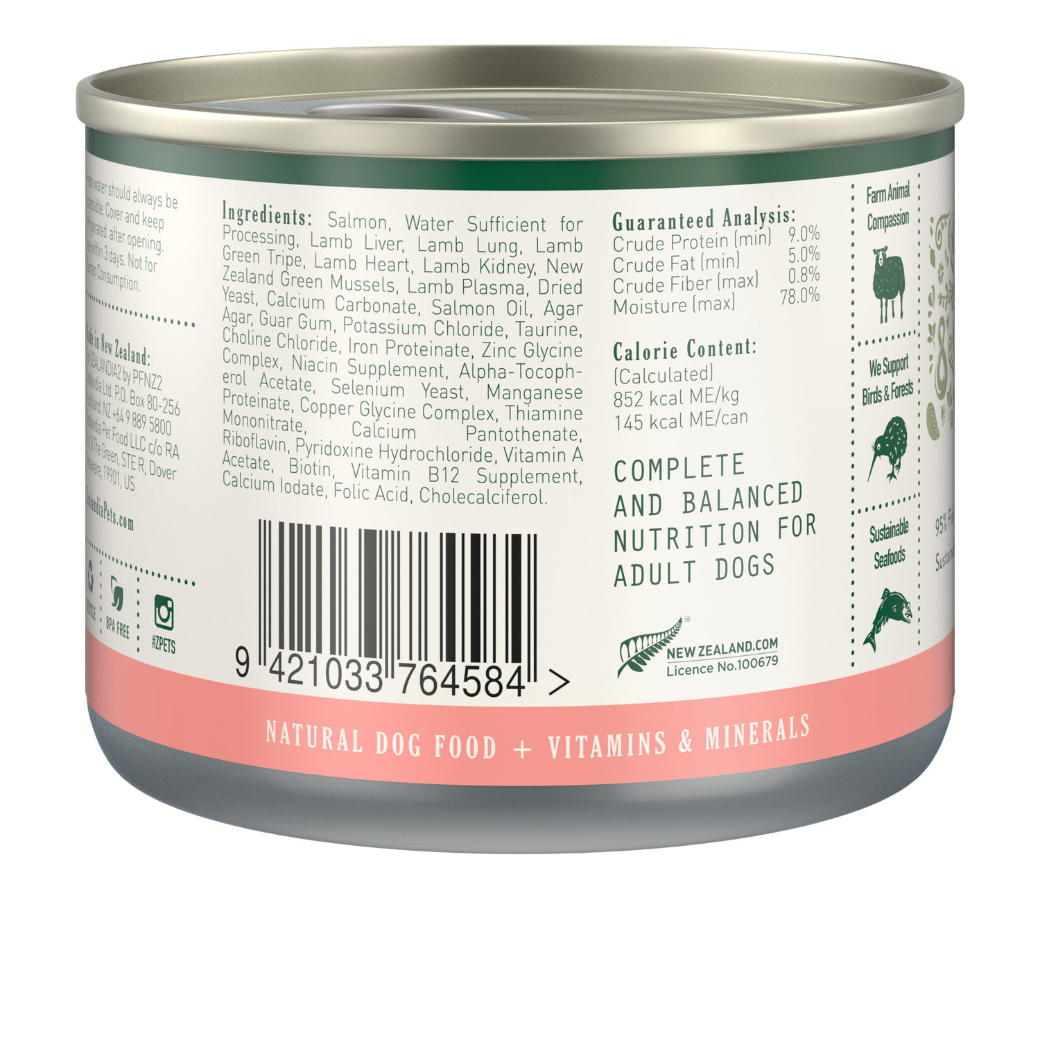 Zealandia Salmon Pâté Wet Dog Food