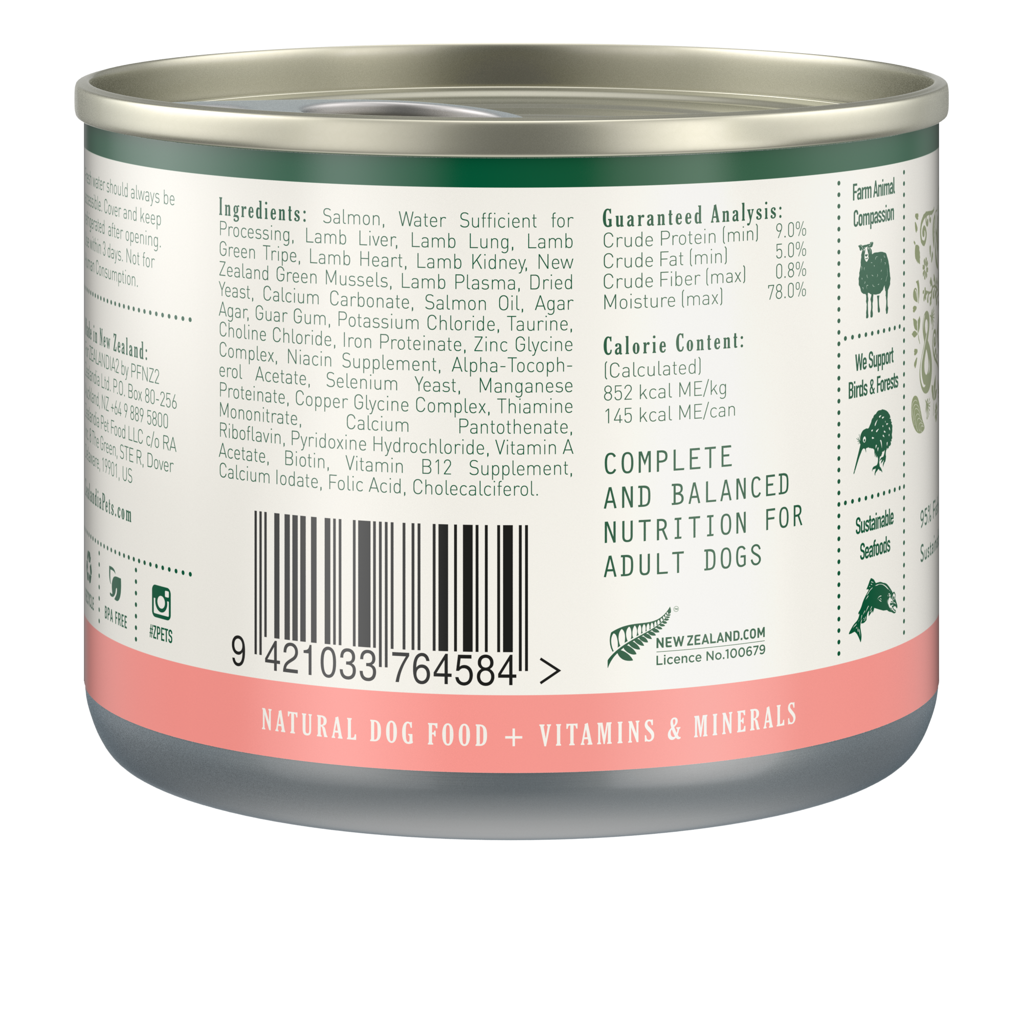 Zealandia Salmon Pâté Wet Dog Food