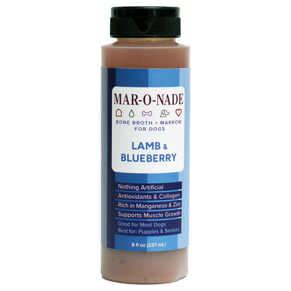 Lamb &amp; Blueberry Bone Broth + Marrow for Dogs