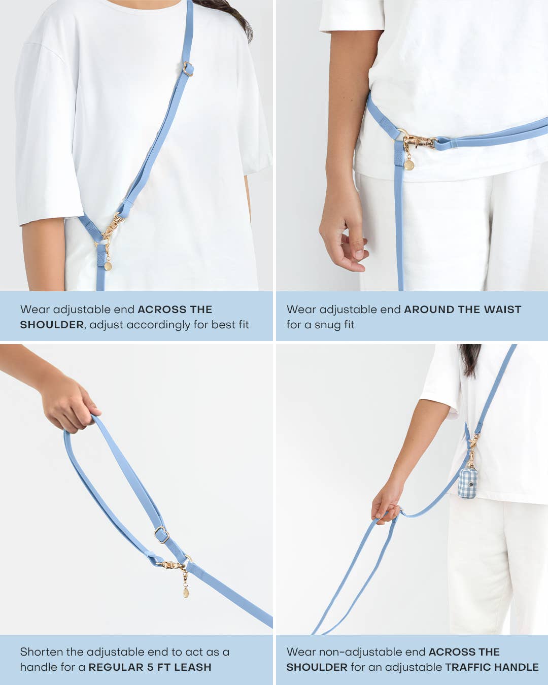 4 - in - 1 Convertible Hands Free Cloud Dog Leash - THE BOXER