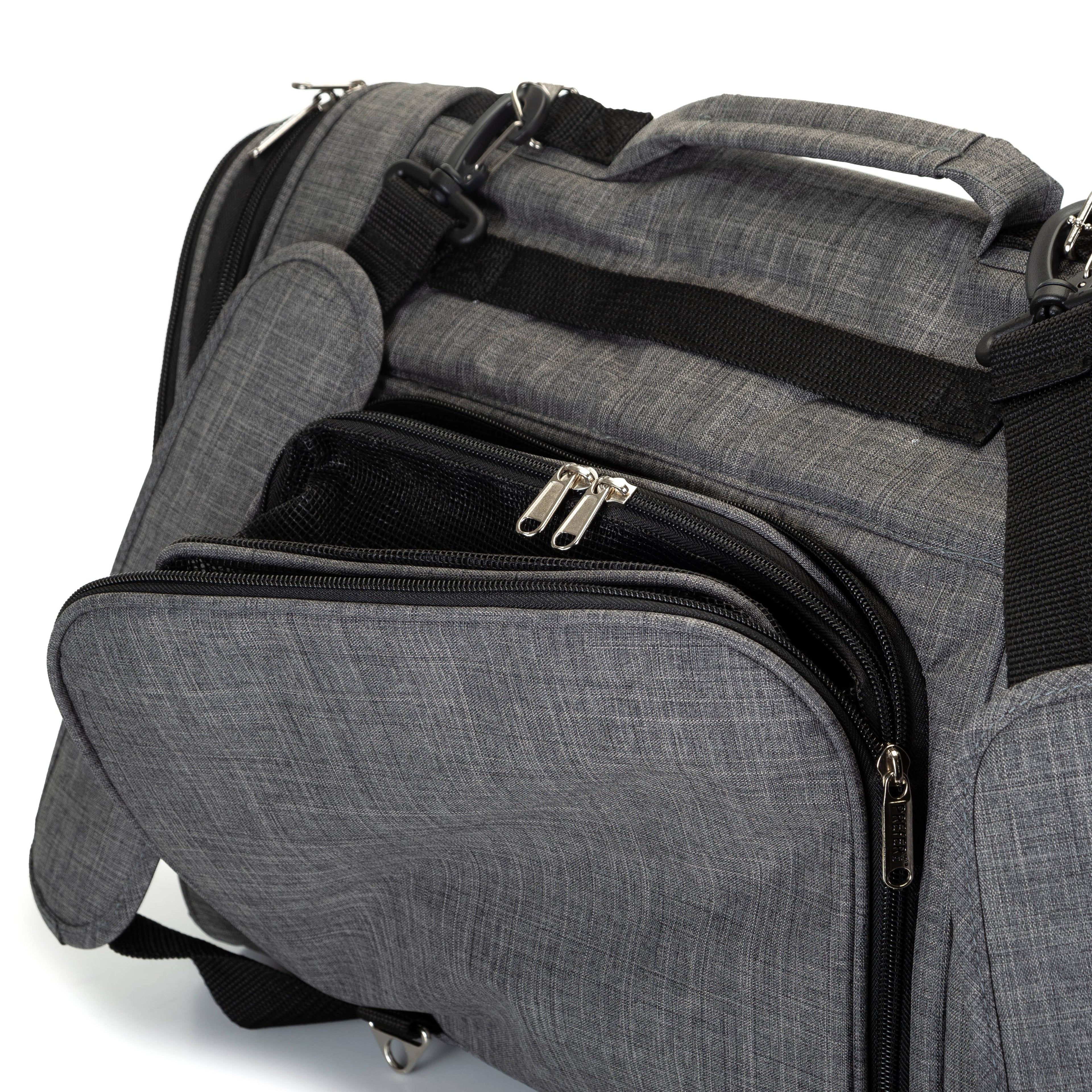 Hideaway Backpack - Expandable Heather Gray