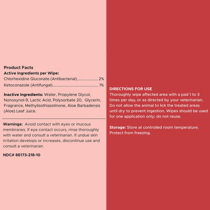 Antibacterial &amp; Antifungal Medicated Wet Wipes for Dogs