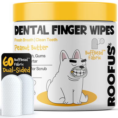 Roofus Dental Wipes | Peanut Butter | 60ct
