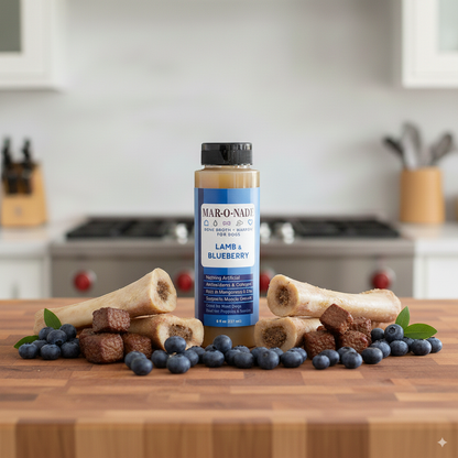 Lamb &amp; Blueberry Bone Broth + Marrow for Dogs