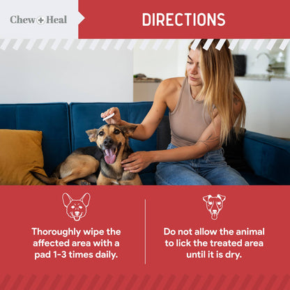 Antibacterial &amp; Antifungal Medicated Wet Wipes for Dogs