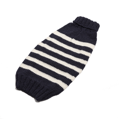 Alpaca Flynn Navy and White Stripe Sweater