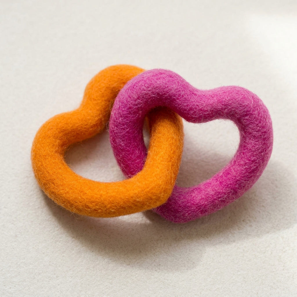 Sweethearts Felt Wool Toy