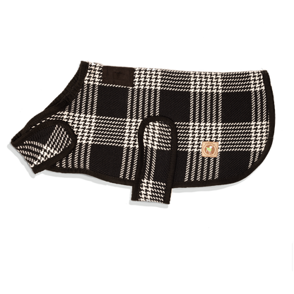 Black and White Blanket Coat