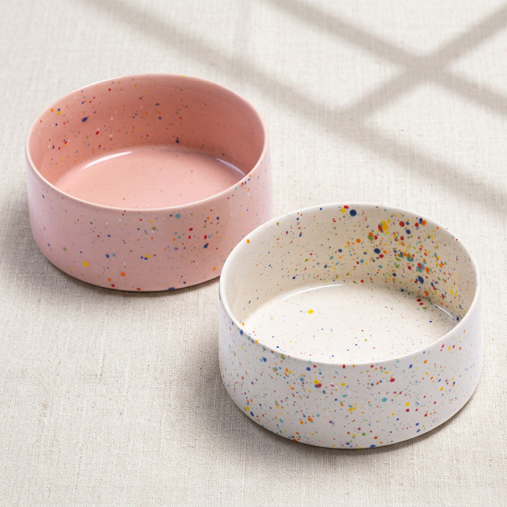 Confetti Dog Bowl