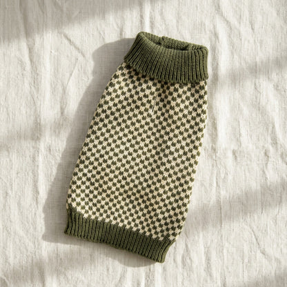 Vintage Olive Checker Sweater