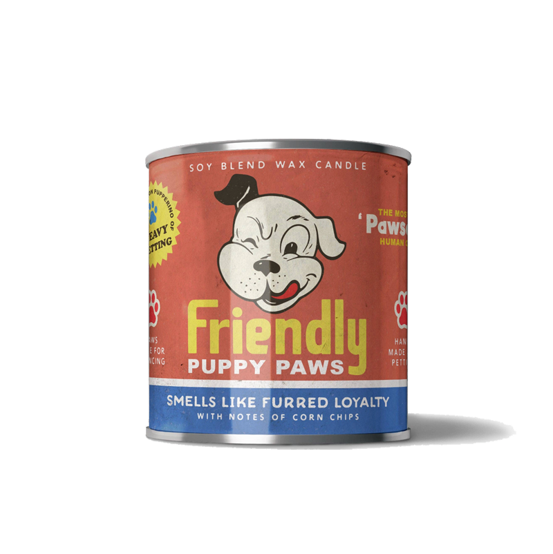 Friendly Puppy Paws 16oz. Candle