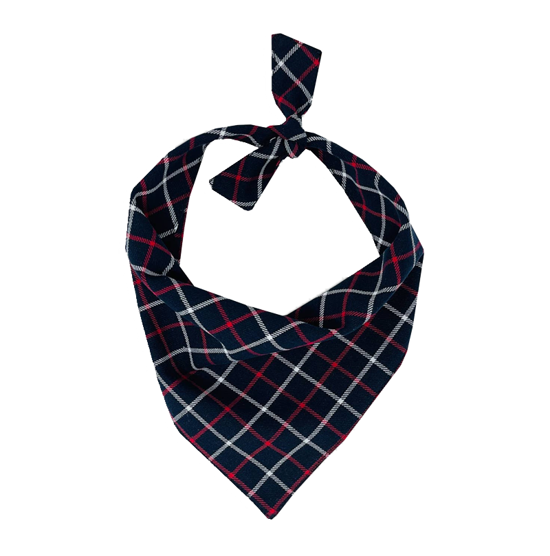 Madison Check Handmade Dog Bandana