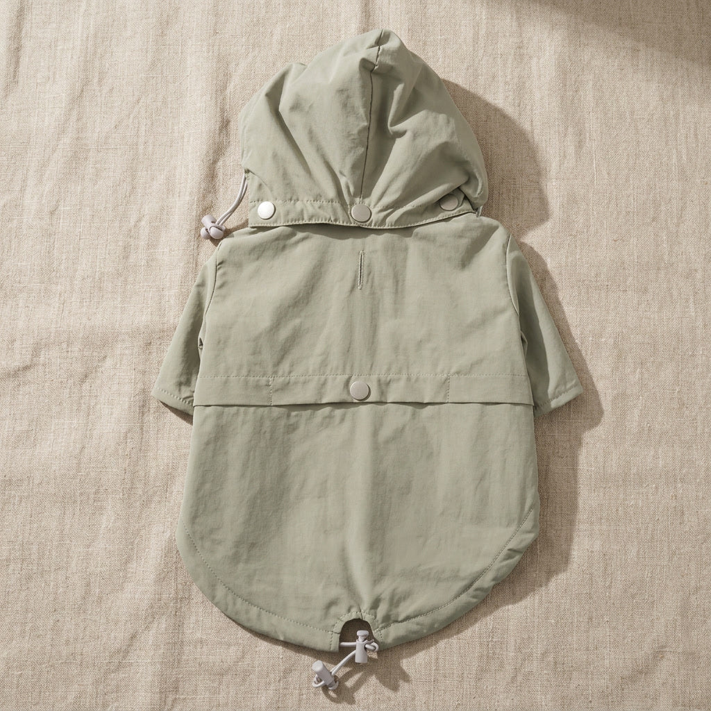 Moss Green Dog Raincoat