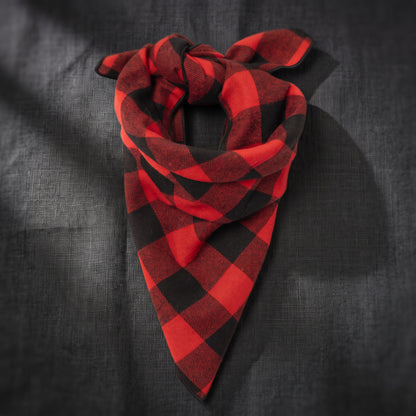 Red Buffalo Plaid Bandana