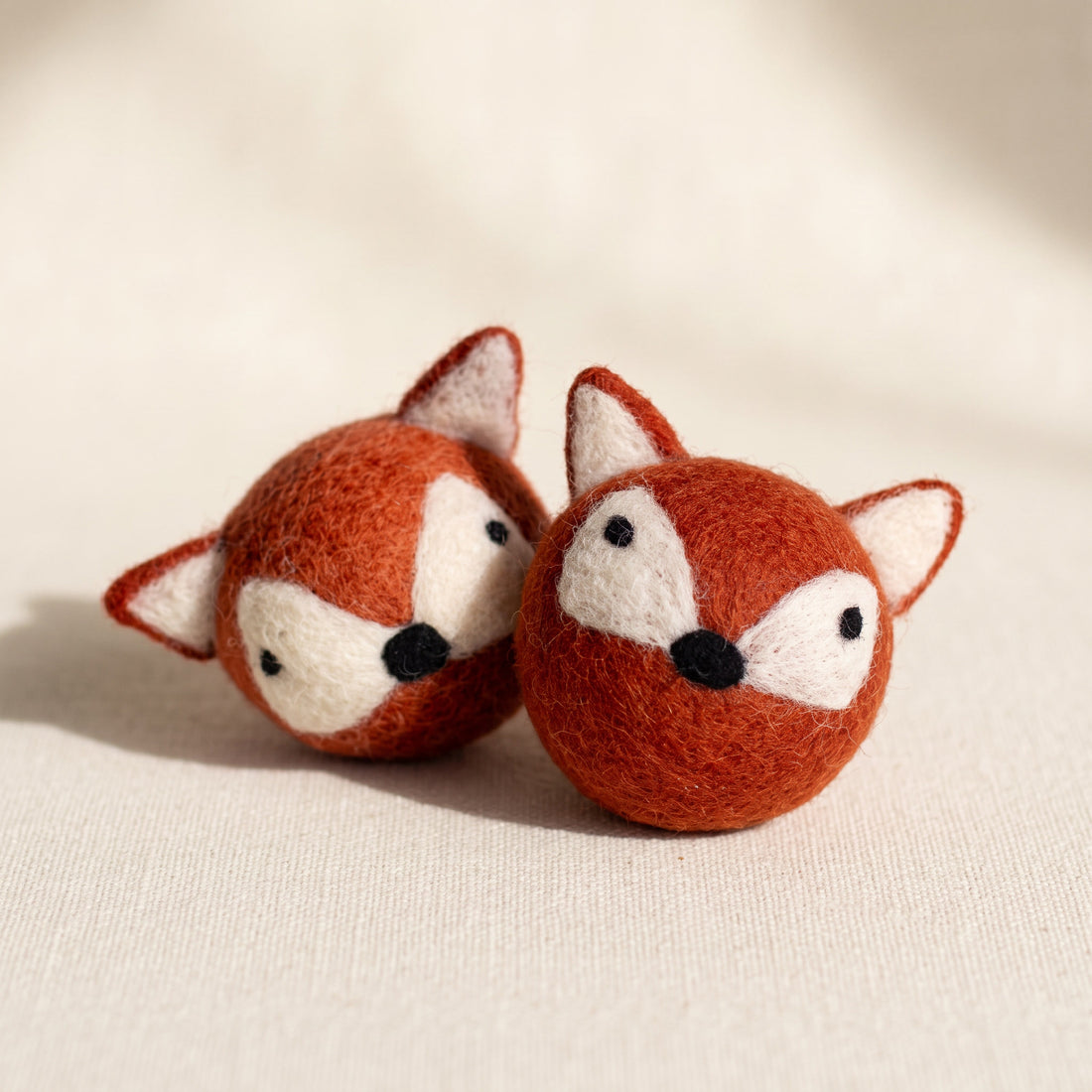 Fox Beastball Wool Dog Toy