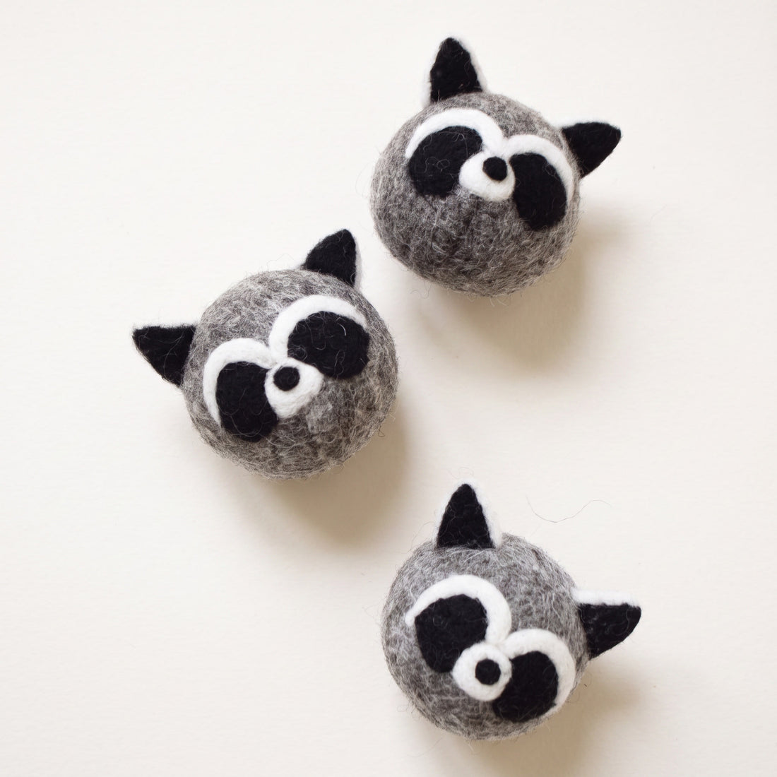 Raccoon Beastball Wool Dog Toy