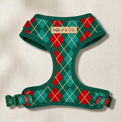 Evergreen Argyle Dog Harness