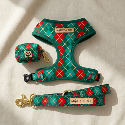 Evergreen Argyle - Dog Leash