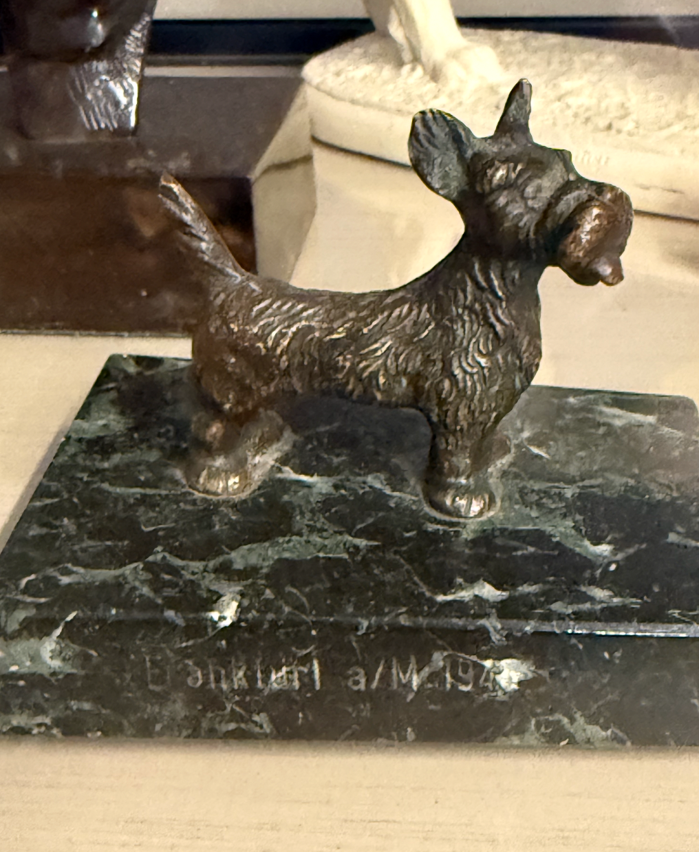 Figurine Terrier on Marble