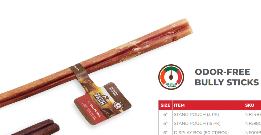Bin 10 - Natural Farms - 12" Bully Stick