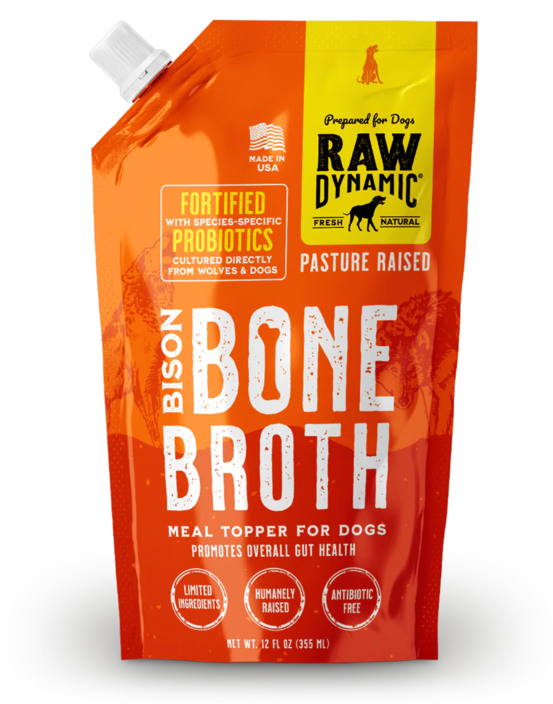 Raw Dynamic - Bone Broth - Bison for Dogs