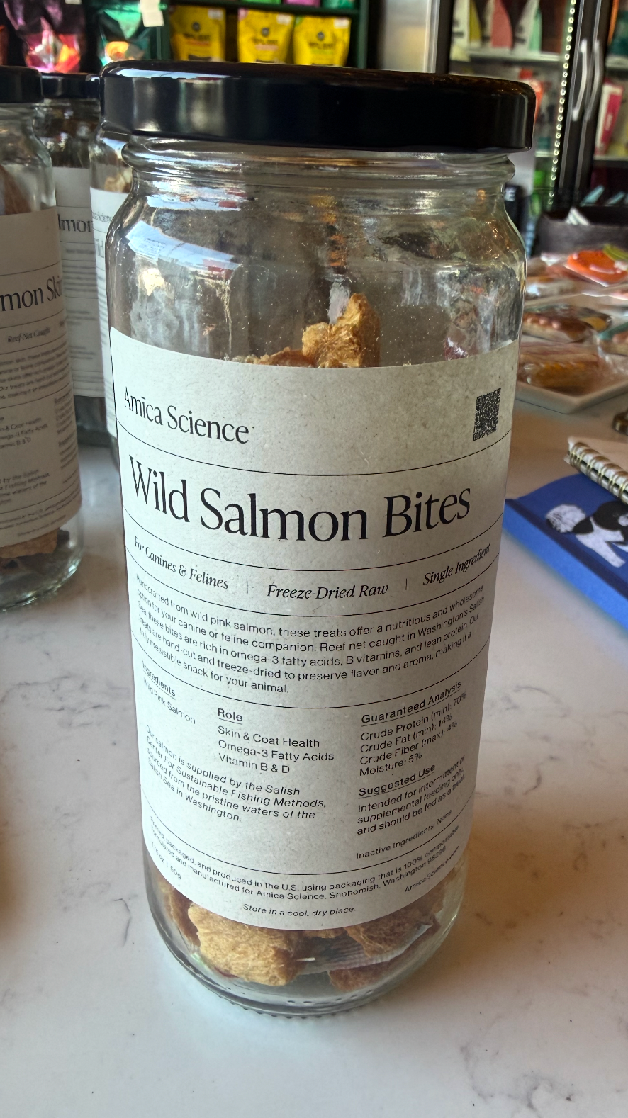 Amica Science - Wild Salmon Bites - Jar