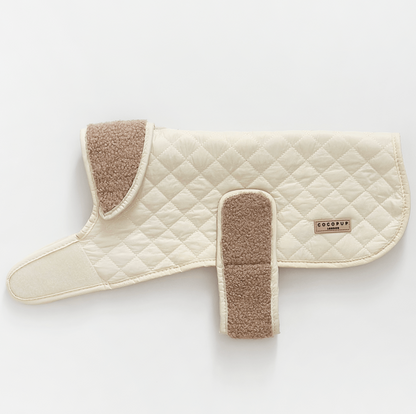 Quilted Dog Coat - Moss Green