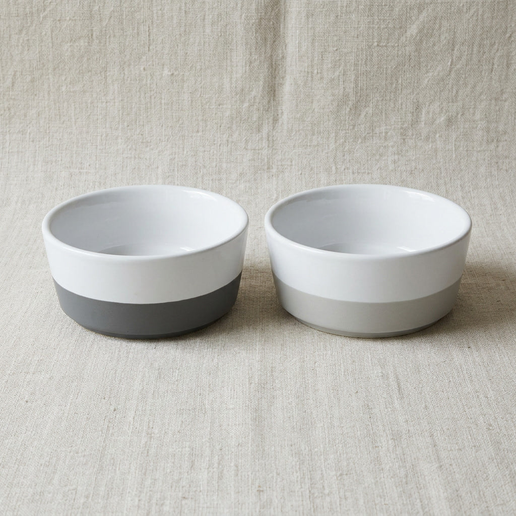 Color-Blocked Striped Dipper Bowl