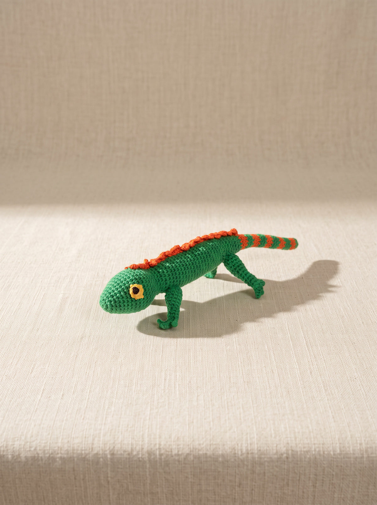 Hand Crochet Cotton Lizard Dog Toy