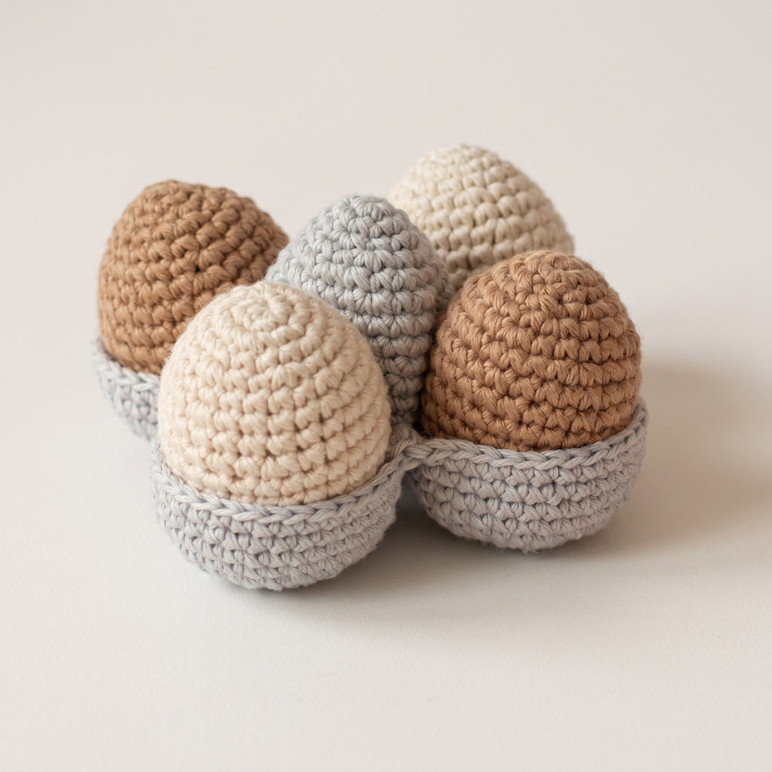 Cotton Crochet Eggs Dog Toy