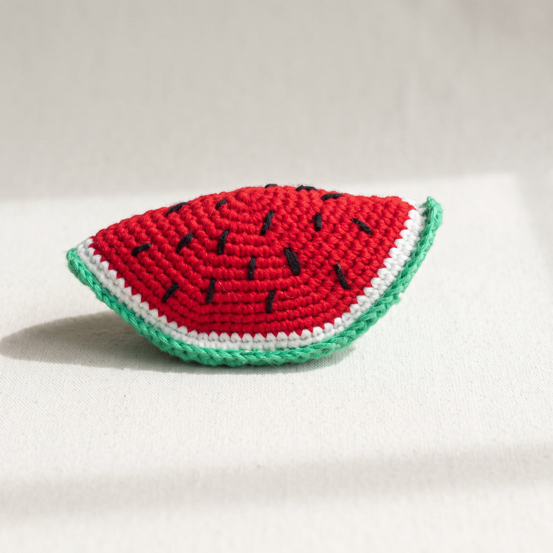 Hand Crochet Watermelon Dog Toy