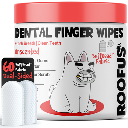 Roofus Dental Wipes | Fragrance Free | 60ct