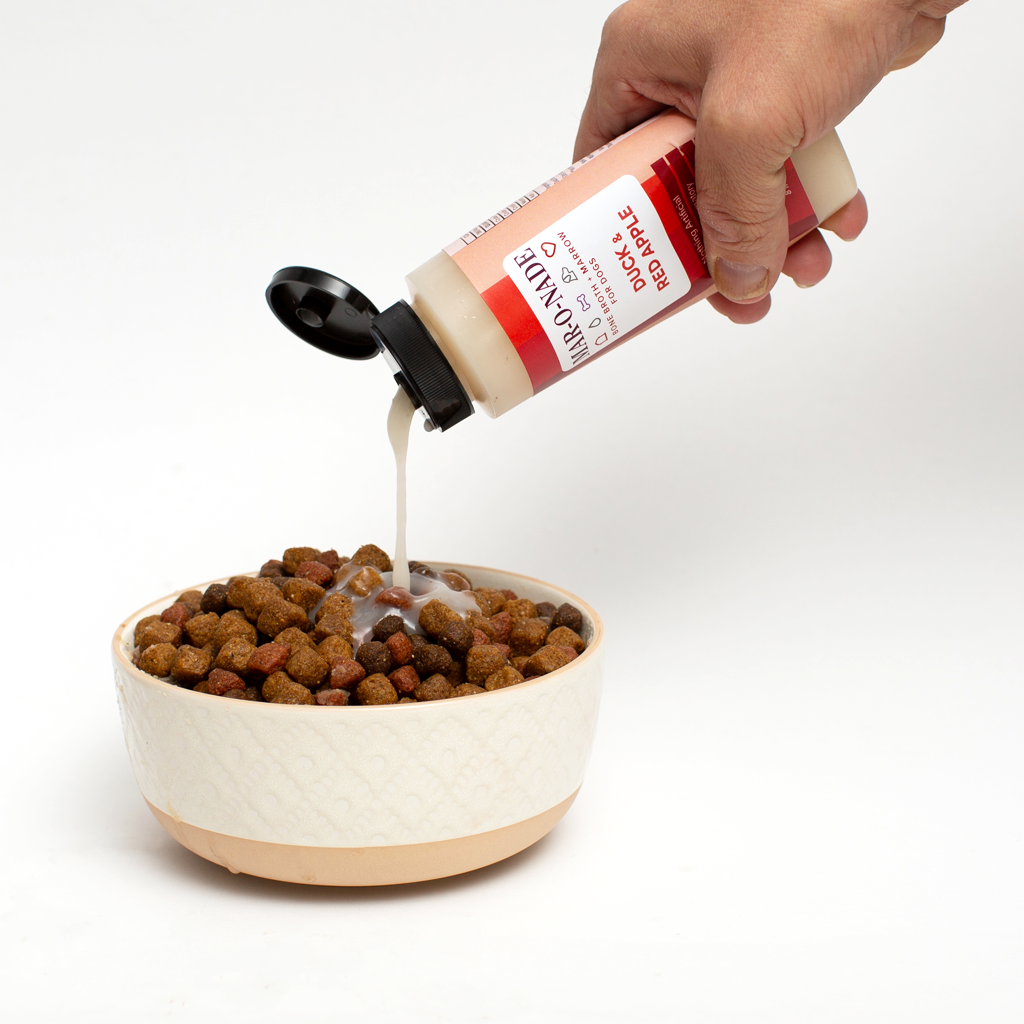 Duck &amp; Red Apple Bone Broth + Marrow for Dogs 8 oz