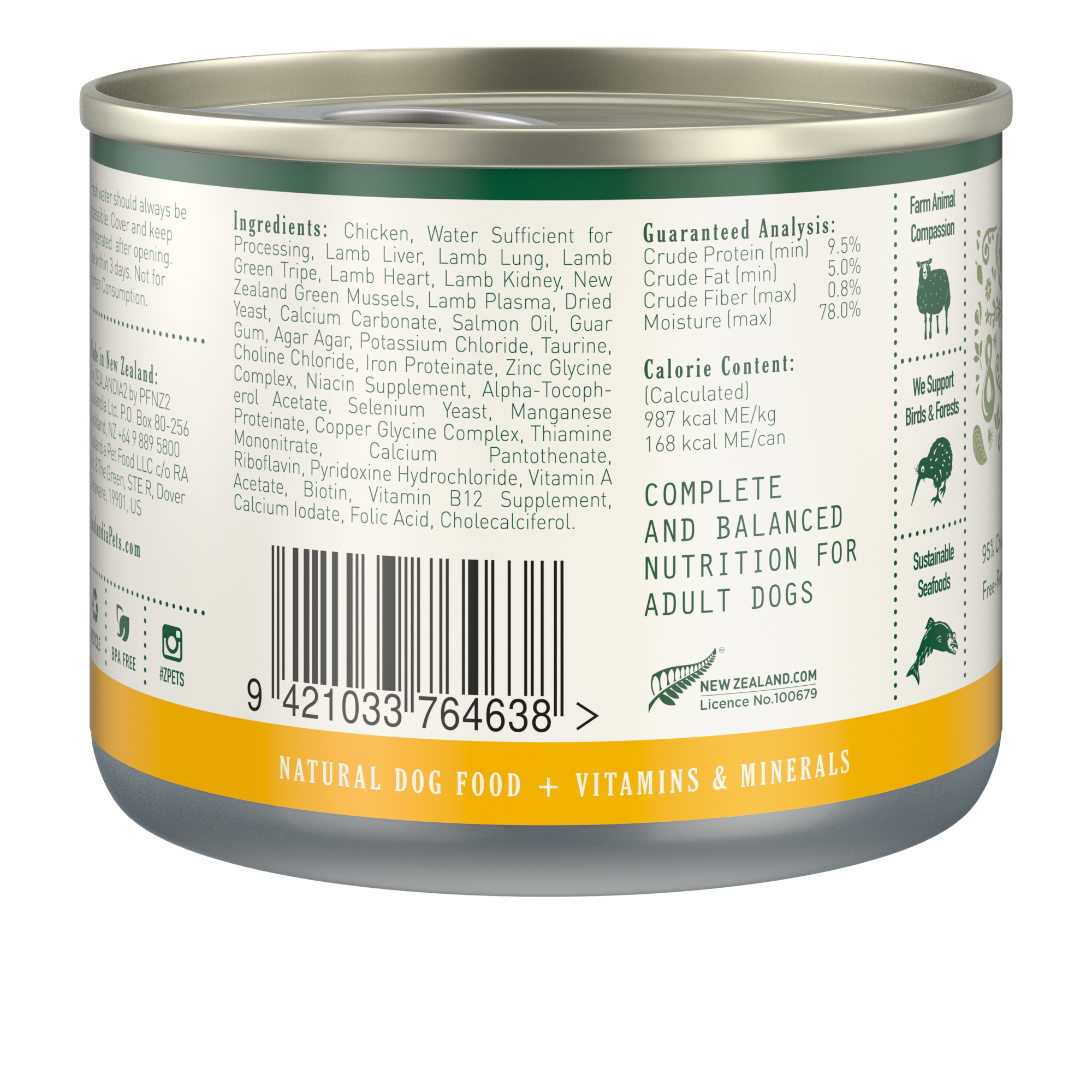 Zealandia Chicken Pâté Wet Dog Food